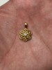 PANDANTIV AUR 18K + 1 Diamant = 0.05ct - Model Floare - Vintage !
