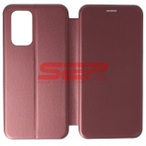Husa Flip Xiaomi Redmi Note 10 Pro 4G, Piele Ecologica, Protectie 360, Inchidere Magnetica, Wine Red