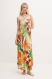 Desigual combinezon plajă BAHAMAS JAMPSUIT culoarea bej, 25SWMW03
