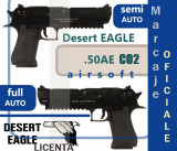 Pistol airsoft DESERT EAGLE .50AE CO2 cu LICENTA Oficiala
