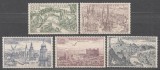 Cehoslovacia 1955 - Orașe, vederi, arhitectura, serie neuzata