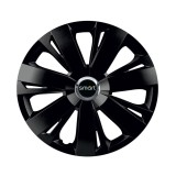 Cumpara ieftin Set 4 capace roti Negre Cu Inel Cromat Energy R16 pentru gama auto Smart, Autohelix MSA