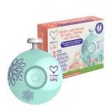 Pila electrica de unghii pentru bebelusi, copii si mamici - albastru EASYCARE