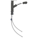 Cumpara ieftin Robinet chiuveta de baie retractabil, gri, 157x172 mm