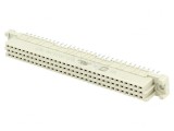 Soclu DIN 41612 tip C mamă 96 PIN THT drept termoplast