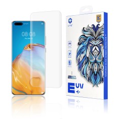 Folie Sticla Huawei P40 Pro Lito UV Glue 9H Cu Lampa Si Adeziv Lichid - Clear foto