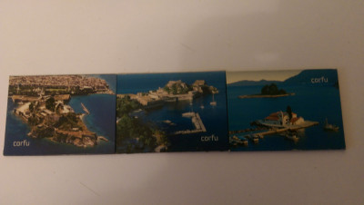 XG Magnet frigider - tematica turism - Grecia - Corfu set de 3 magneti foto