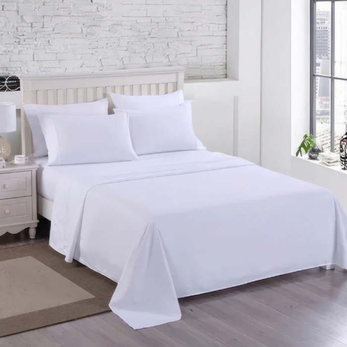 Lenjerie pat ranforce 80% bumbac - doua persoane horeca line