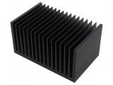 Radiator Extrudat cu Aripioare Negru 100mm x 160mm x 82mm