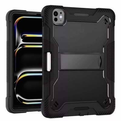Husa pentru Apple iPad Pro 13 (2024), Techsuit, Rugged TabShell, Neagra foto