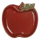 Cumpara ieftin Platou ceramica verde rosie Mar 13x13x2 cm