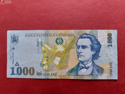 Bancnota 1000 lei 1998 Romania foto