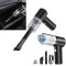 Mini aspirator auto portabil, reincarcabil, filtru HEPA, functie de suflare si aspirare, acumulator durabil, cu accesoriu pentru spatii inguste, negru