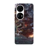 Husa compatibila cu Huawei Nova Y70 model Howl&amp;#039;s Moving Castle Anime, Silicon, TPU, Viceversa, Transparent, Carcasa