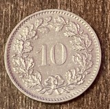C50 - Moneda foarte veche - Elvetia - 10 rappen - 1974, Europa