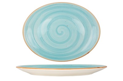 Bonna Placa de service - Aqua - Por&amp;Aring;&amp;pound;elan - 31x24 cm - set de 2 foto