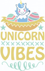 Sticker decorativ, Unicorn Vibes , Multicolor, 85 cm, 4856ST foto