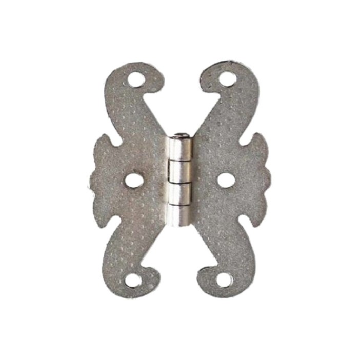 Balama pentru cutie din lemn, crom, 45 x 65 mm, 2 buc / set