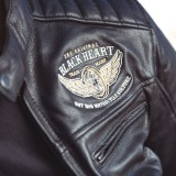Geaca moto barbati din piele W-TEC Black Heart Wings, negru