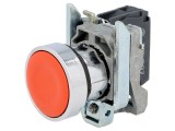 Comutator apăsare 22mm 1 NC roșu XB4BA42