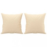 Cumpara ieftin Perne decorative 2 buc. crem 40x40 cm, material textil