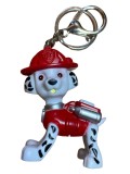 Breloc Paw Patrol Marshall cu Sunet, Jucarie Plus, Unisex, 3 ani+, 6 cm, Multicolor, Baterii Necesare