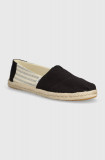 Toms espadrile Alpargata Rope culoarea negru, 10019904