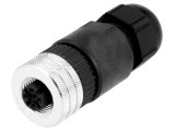 Mufă M12 5-PIN Mamă IP67 pe Cablu, MOLEX