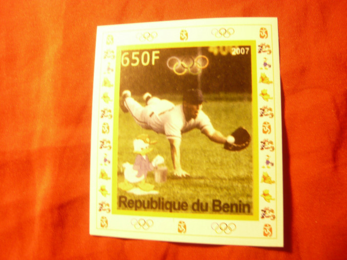 Bloc Benin 2007 - Fotbal si Desene Animate