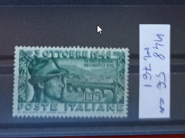 TS21 - Timbre serie Italia 1948 Mi 761