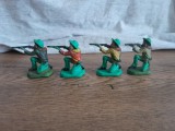 JUCARIE VECHE - COWBOY - INDIENI - COWBOY DE JUCARIE - FIGURINE COWBOY - FIGURINE INDIENI - LOT 4 BACATI JUCARII
