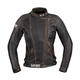 Geaca Moto Piele pentru Femei W-TEC Black Heart Lizza FitLine Training