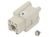 Conector Dreptunghiular Mamă 5 PIN 4 PE 1 Drept
