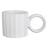 Cană New Bone, Model cu Dungi Verticale &amp; M&acirc;ner Rotund, 260ml, CMCLASS