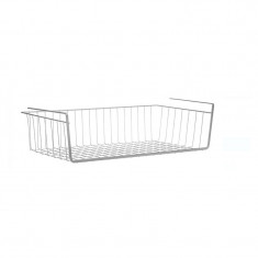 Cos metalic de organizare, suspendat, 50 x 25.5 x 13.5 cm, Alb