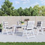 vidaXL Perne scaun cu spătar mic, 4 buc., gri carouri, textil oxford 377714