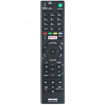 Telecomanda pentru Sony RMT-TX100D, x-remote, Universal, Netflix, Negru foto