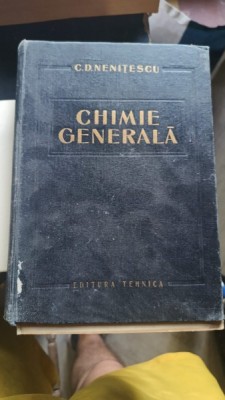 CHIMIE GENERALA - C.D. NENITESCU foto