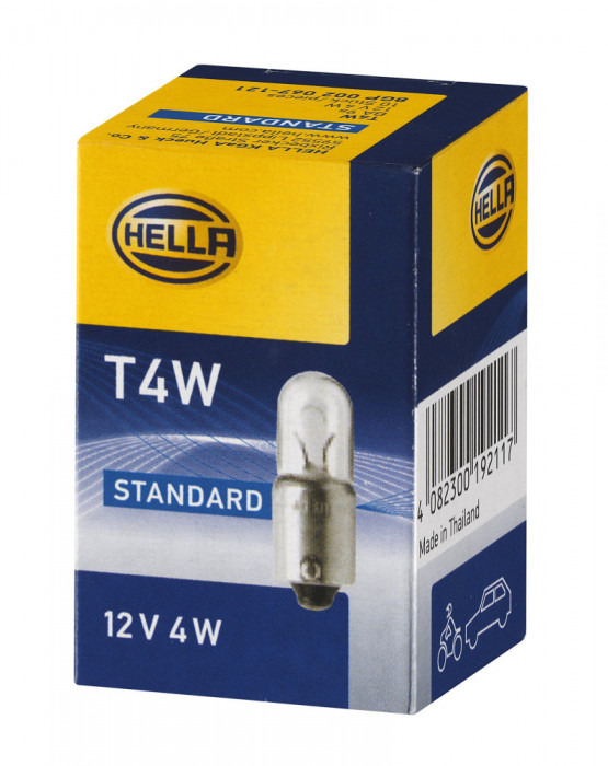 Bec Auto T4W Hella Standard, 12V, 4W