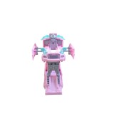 Autobuzul care se transforma in robot, 4-6 ani, Unisex, Plastic