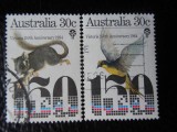 Serie timbre fauna animale stampilate Australia timbre filatelice postale, Stampilat