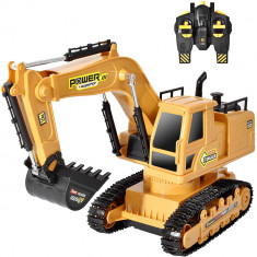 SUPER EXCAVATOR CU TELECOMANDA 10 CANALE,2.4GHZ,FUNCTIONEAZA CA UNUL REAL,NOU! foto