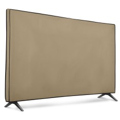 Husa de praf pentru televizor 55 inch, Kwmobile, Bej, Textil, 51703.11