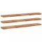 Rafturi suspendate 3 buc. 160x20x4cm lemn masiv acacia netratat