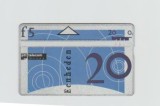 bnk card Cartele telefonice - Olanda - KPN - Chip Cards &amp; L&amp;G Cards, Seria: L&amp;G - 9th Standard Series - Circles (thin card Pencil On Back)
