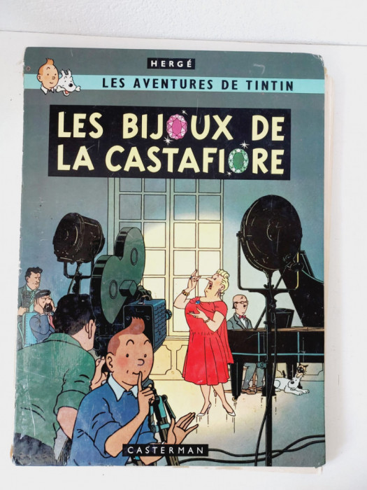 HERGE Les Aventures de TINTIN: Les Bijoux de la casrafiore BD 1966 franceza