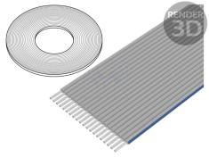 Cablu bandă 20x28AWG, 1,27mm, 30,5m