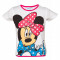 Tricou alb bumbac Minnie Mouse Disney, pentru fetite