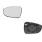 Geam oglinda exterioara cu suport fixare Citroen C4 (B7), 09.2010-; Ds4, 06.2011-, partea Stanga, incalzit; sticla convexa; geam cromat; se potrivest