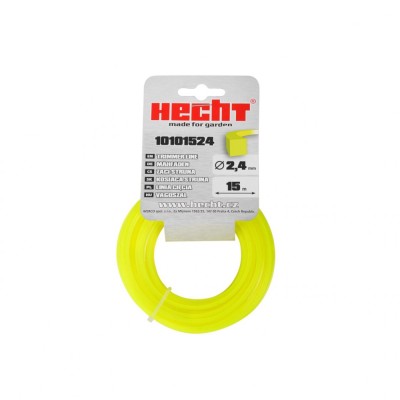 Fir pentru trimmer HECHT 10101524, profil patrat, diametru 2.4 mm, lungime 15 m foto
